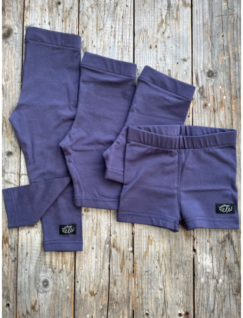 Úpletové legíny KLASIK - dlhé - temná modrá