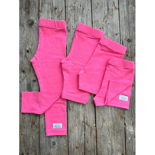 Úpletové legíny KLASIK - dlhé - cukrík