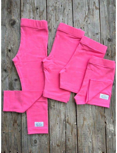 Úpletové legíny KLASIK - dlhé - cukrík