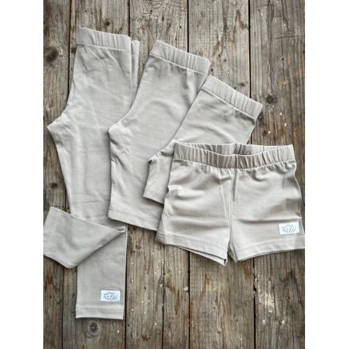 Úpletové legíny KLASIK - dlhé - dymová