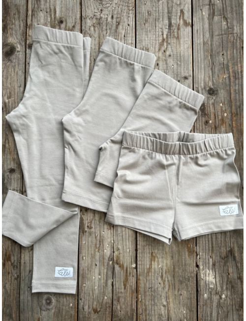 Úpletové legíny KLASIK - dlhé - dymová