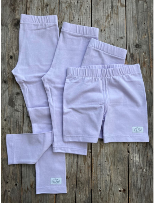 Úpletové legíny KLASIK - dlhé - fialkovo modrá