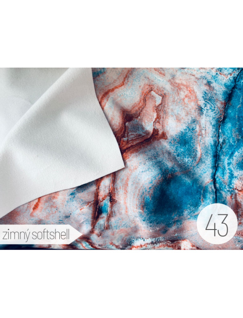 Vzorkovník - vzorovaný softshell