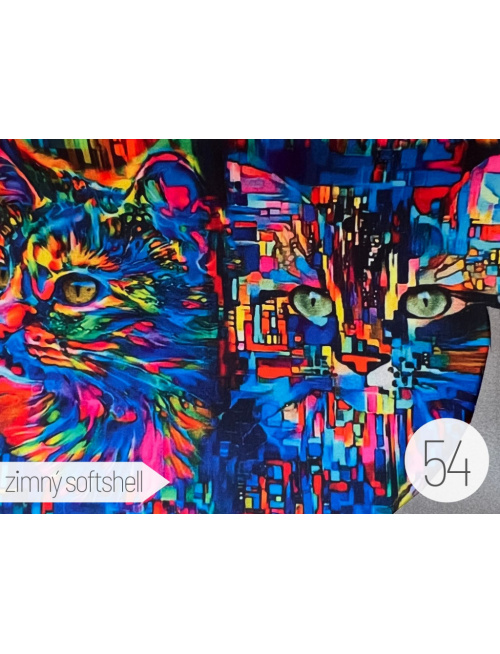 Vzorkovník - vzorovaný softshell