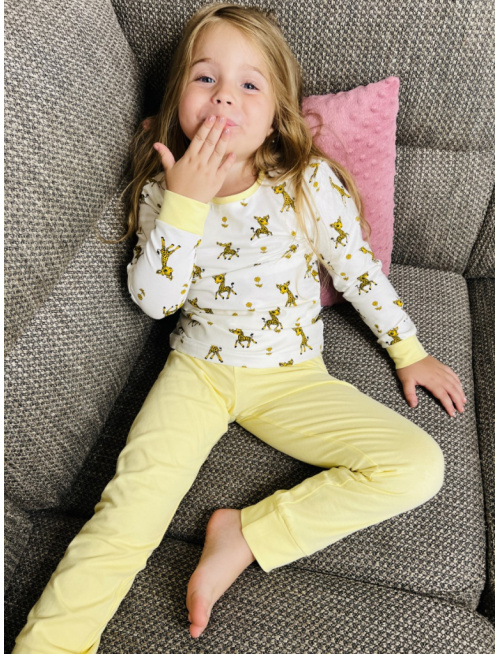 Detské pyžamko ŽIRAFKY - klasik strih - LEN DO VYPREDANIA ZÁSOB