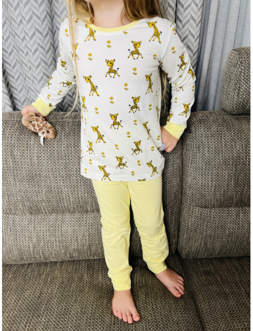 Detské pyžamko ŽIRAFKY - klasik strih - LEN DO VYPREDANIA ZÁSOB