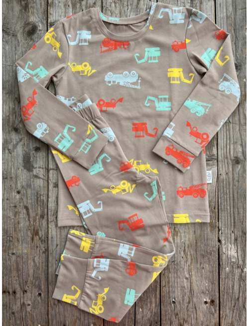 Detské pyžamko s rastúcimi manžetami BÁGER NA PIESKOVEJ - klasik strih