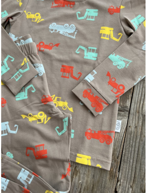 Detské pyžamko s rastúcimi manžetami BÁGER NA PIESKOVEJ - klasik strih