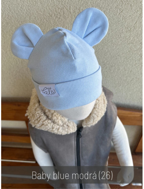 Rebro čiapka ANIMALS - macko