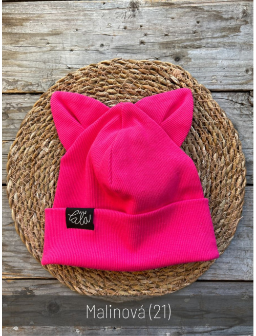 Rebro čiapka ANIMALS - vĺčik/mačka/líška