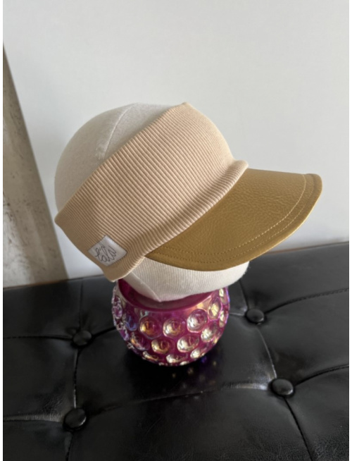 Koženková šiltočelenka