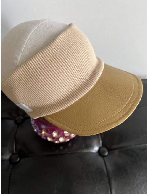 Koženková šiltočelenka