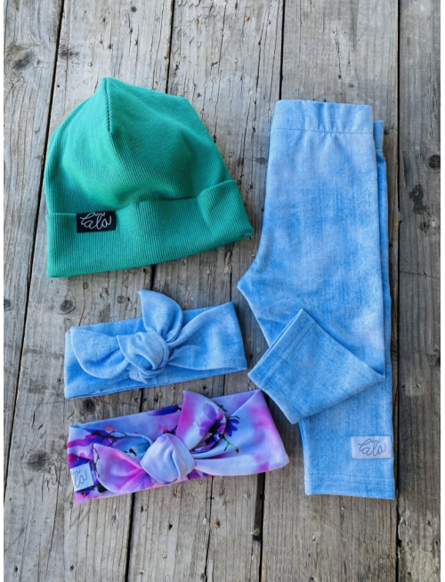 Riflové teplákové legíny