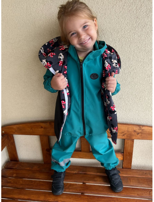 Rastúca šuštiaková vesta so šikmozipsom - ALEX