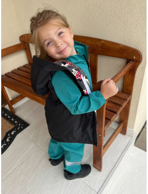 Rastúca šuštiaková vesta so šikmozipsom - ALEX