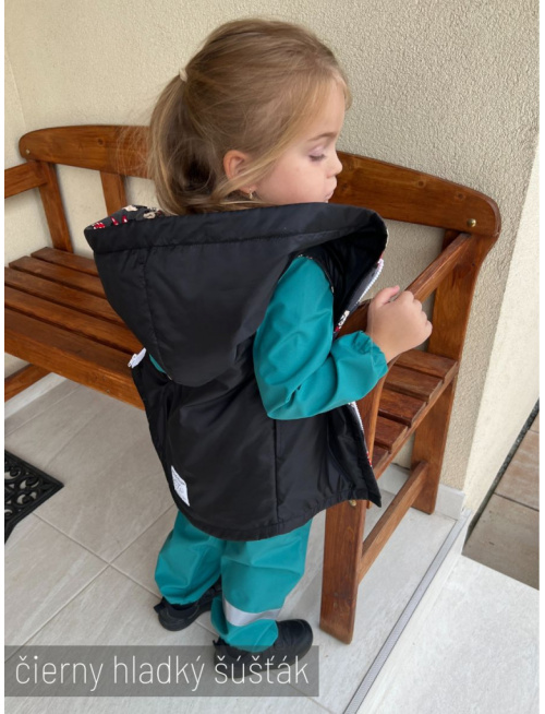 Rastúca šuštiaková vesta so šikmozipsom - ALEX