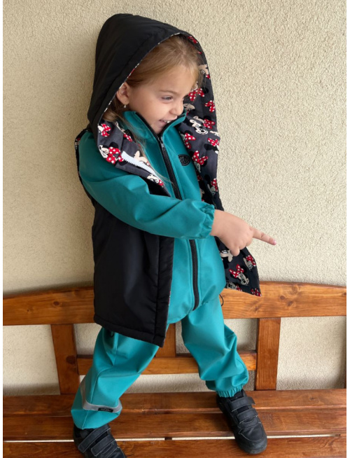 Rastúca šuštiaková vesta so šikmozipsom - ALEX