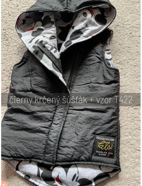 Rastúca šuštiaková vesta so šikmozipsom - ALEX