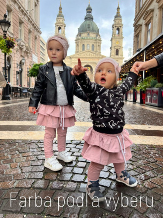 PARMA legíny so sukňou - jednofarebné