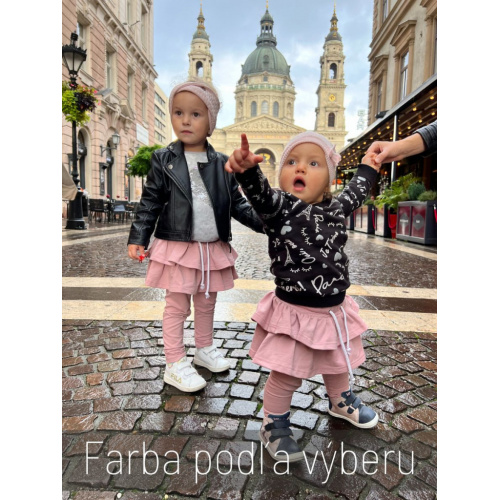 PARMA legíny so sukňou - jednofarebné