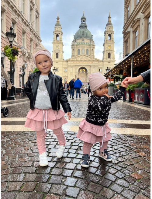 PARMA legíny so sukňou - jednofarebné