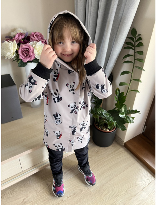 Rastúca softshell bunda so šikmozipsom ALEX - vzorovaná - jeseň/ZIMA