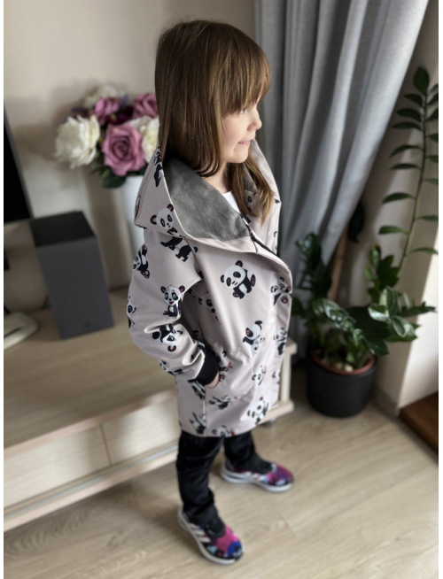 Rastúca softshell bunda so šikmozipsom ALEX - vzorovaná - jeseň/ZIMA