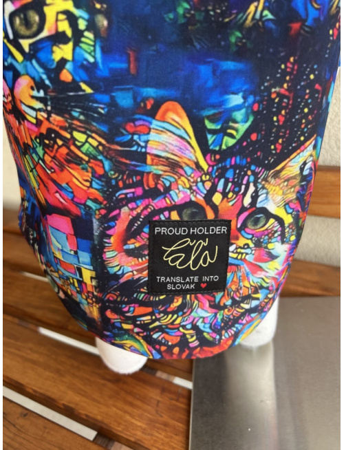 Rastúca softshell bunda ALEX so šikmozipsom a uškami - vzorovaná - jeseň/ZIMA