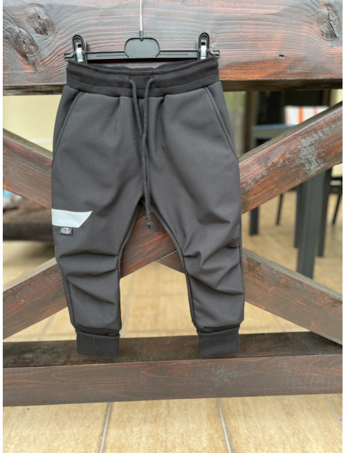 Zimné softshell gate NEW s rastúcou manžetou - čierne