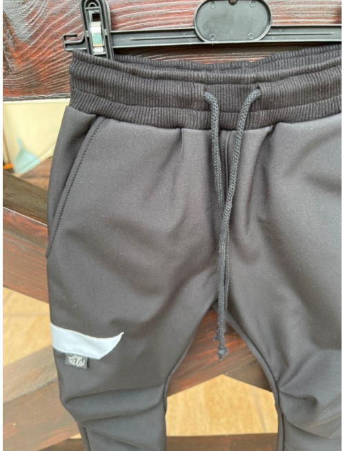 Zimné softshell gate NEW s rastúcou manžetou - čierne