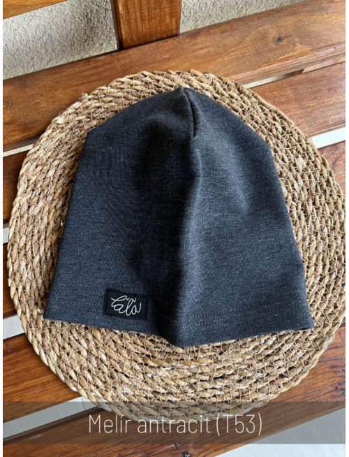 Tepláková šmolko čiapka - jednofarebná - jednovrstvová