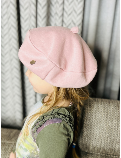 Baretka z počesanej teplákoviny