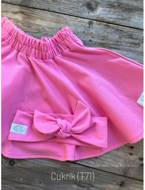 Tepláková kruhová sukňa - jednofarebná