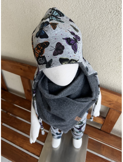 Warmkeeper ušiačka podšitá warmkeeprom - vzorovaná - dvojvrstvová