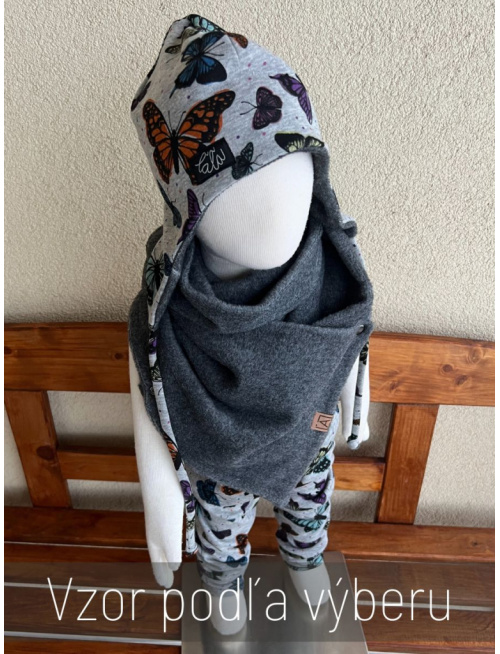 Warmkeeper ušiačka podšitá warmkeeprom - vzorovaná - dvojvrstvová