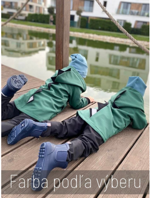 Rastúca softshell bunda ALEX/DINO LUX so šikmozipsom a reflexným prvkom - jeseň/ZIMA