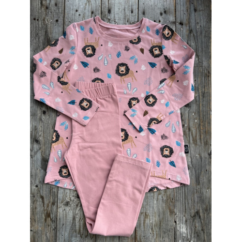 Detské pyžamko Levík na staroružovej - tunikový strih