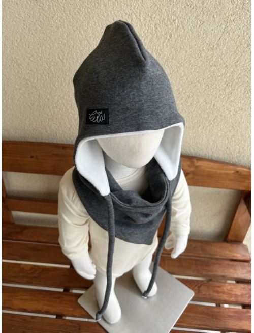 Warmkeeper ušiačka podšitá warmkeeprom - dvojvrstvová - antracit melír - posledný kus