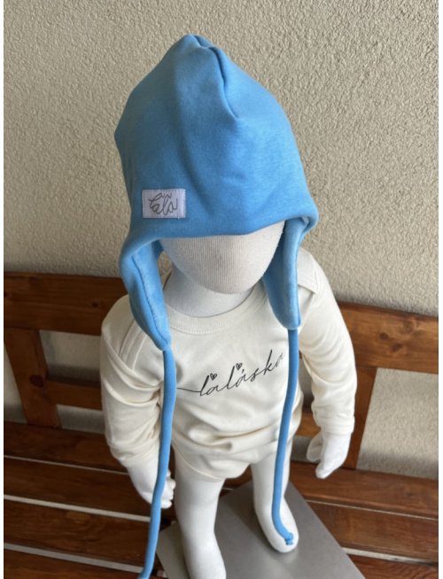 Warmkeeper ušiačka podšitá warmkeeprom - dvojvrstvová - nebíčkovo modrá - LEN DO VYPREDANIA ZÁSOB