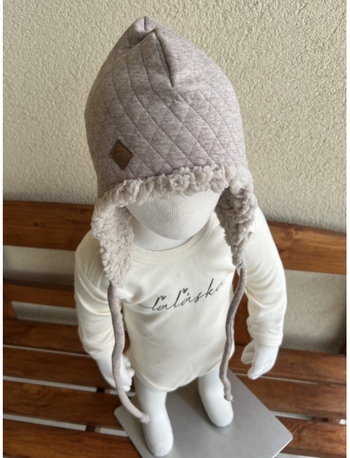 Ušiačka - prešivák podšitý barančekom - len do vypredania zásob