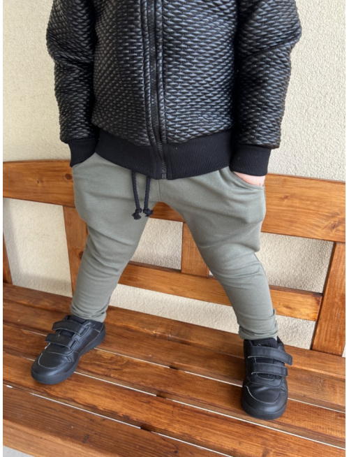 MOTO Podšitá bomber bunda z koženkového prešiváku - čierna