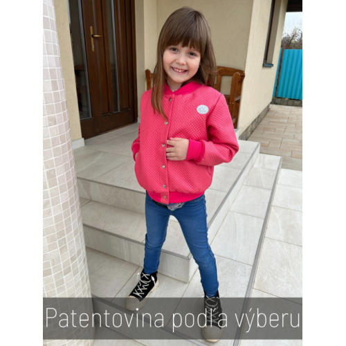 Podšitá bomber bunda z koženkového prešiváku