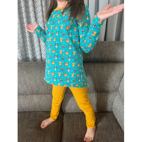 Detské pyžamko ZVIERATKÁ - tunikový strih