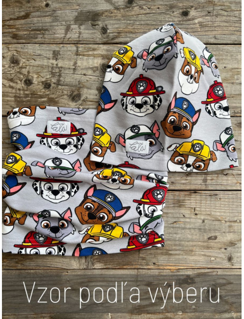 Šmolko čiapka + tunel (vzorovaný set)