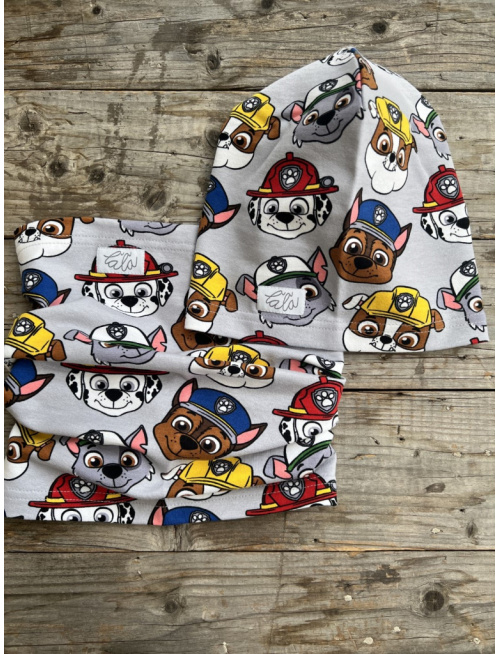 Šmolko čiapka + tunel (vzorovaný set) - PAW patrol