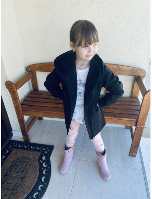 Rastúca softshell bunda so šikmozipsom ALEX - jednofarebná - jeseň/ZIMA