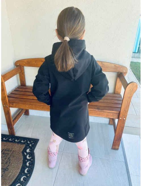 Rastúca softshell bunda so šikmozipsom ALEX - jednofarebná - jeseň/ZIMA