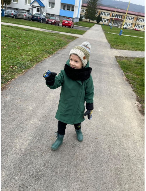 Rastúca softshell bunda ALEX/DINO LUX so šikmozipsom a reflexným prvkom - jeseň/ZIMA