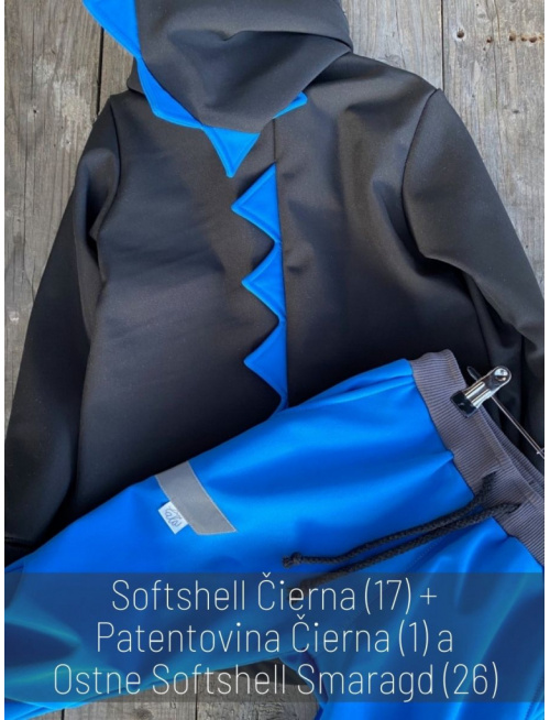 Rastúca softshell bunda ALEX/DINO LUX so šikmozipsom a reflexným prvkom - jeseň/ZIMA