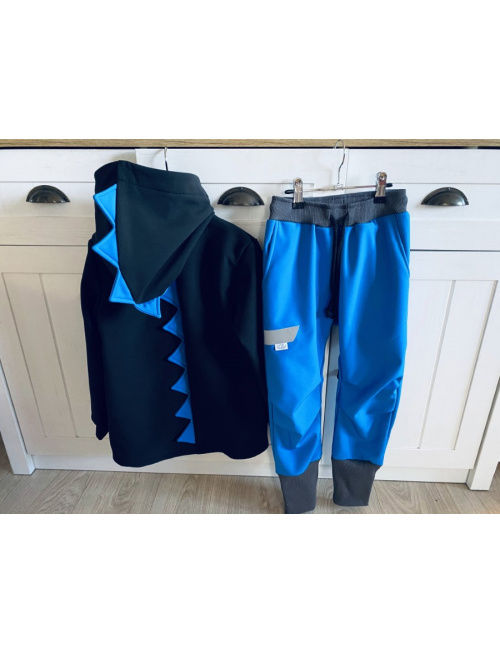 Rastúca softshell bunda ALEX/DINO LUX so šikmozipsom a reflexným prvkom - jeseň/ZIMA